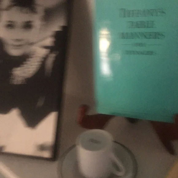 Tiffany's Table Manners book w T&Co. expresso size/tea set of 1 expresso w box. - Picture 5 of 7